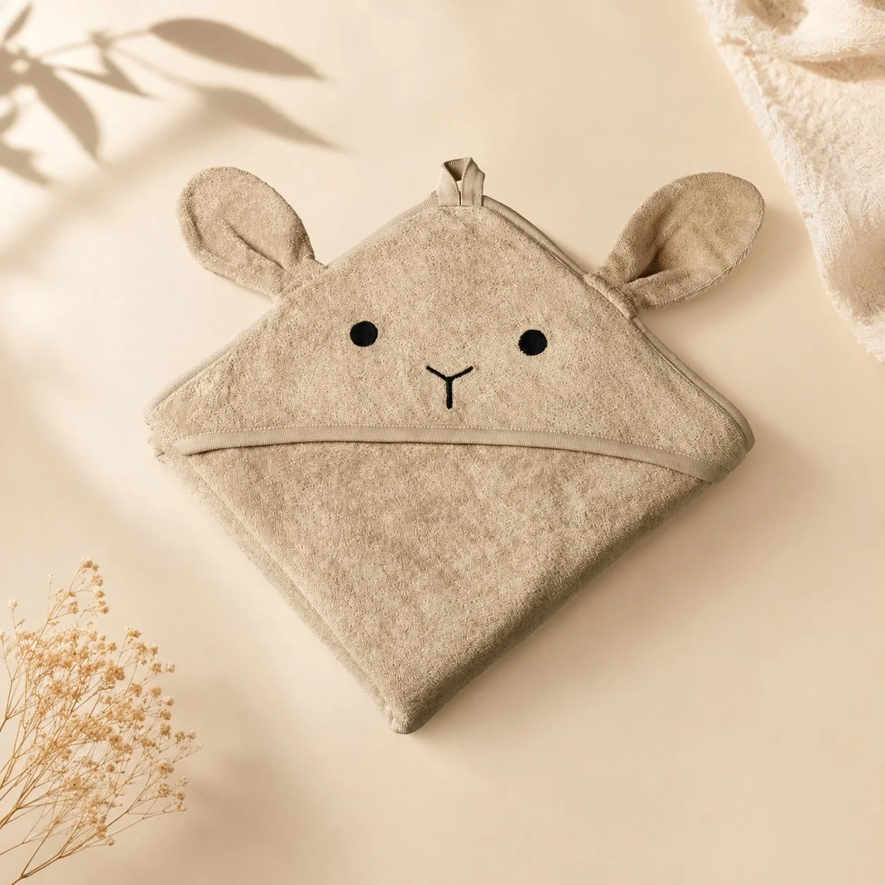Cozy Bunny Hooded Towel for Newborns and Toddlers