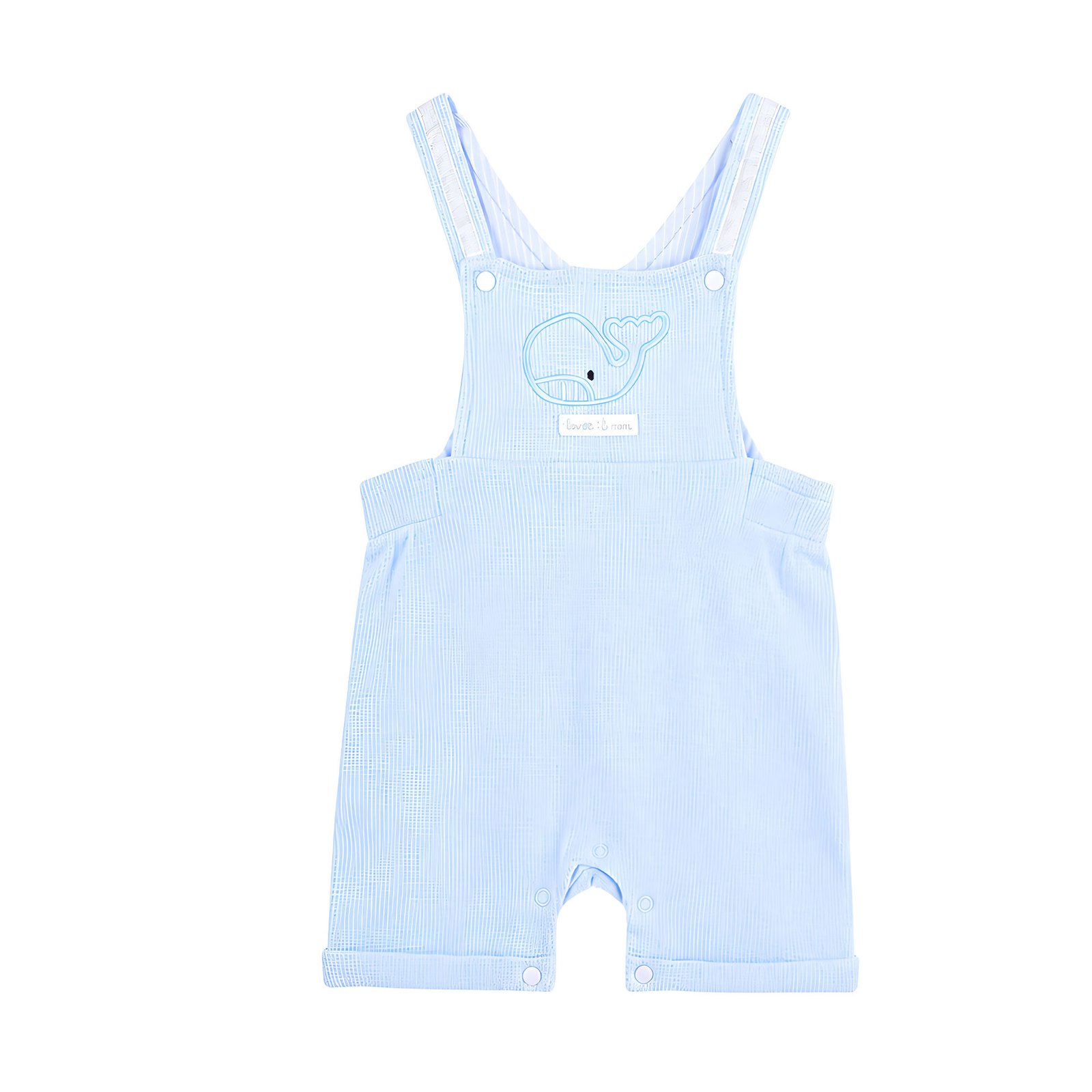 Baby Boy 2-Piece Whale Dungaree and T-Shirt Set - Light Blue (0–9M)